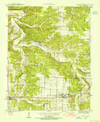 Download a high-resolution, GPS-compatible USGS topo map for Weaubleau, MO (1954 edition)