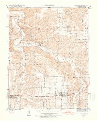 Download a high-resolution, GPS-compatible USGS topo map for Weaubleau, MO (1954 edition)