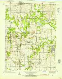 Download a high-resolution, GPS-compatible USGS topo map for Worland, MO (1954 edition)