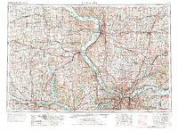 1956 Map of Kansas City, 1976 Print