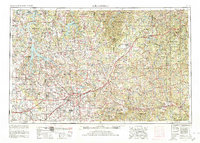 preview thumbnail of historical topo map of Springfield, MO in 1954