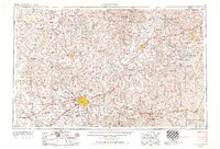 1954 Map of Springfield, 1967 Print