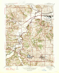 1947 Map of Blue Springs, MO