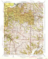 preview thumbnail of historical topo map of Independence, MO in 1940