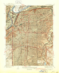 preview thumbnail of historical topo map of Kansas City, KS in 1940