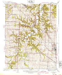 preview thumbnail of historical topo map of Jackson County, MO in 1939