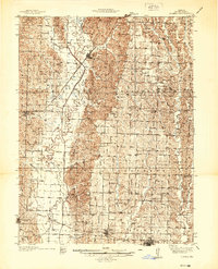 preview thumbnail of historical topo map of Elmer, MO in 1937