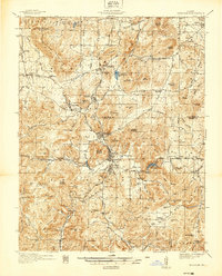 preview thumbnail of historical topo map of Ironton, MO in 1937