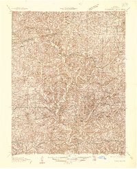 Download a high-resolution, GPS-compatible USGS topo map for Thornfield, MO (1936 edition)