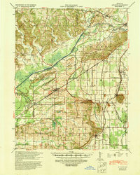 1939 Map of Advance, MO, 1942 Print
