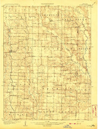 1908 Map of Shelby County, MO