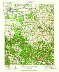 Download a high-resolution, GPS-compatible USGS topo map for Aurora, MO (1961 edition)