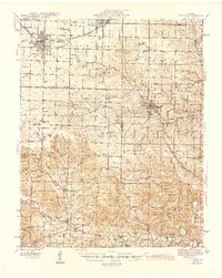 Download a high-resolution, GPS-compatible USGS topo map for Aurora, MO (1945 edition)