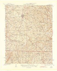 Download a high-resolution, GPS-compatible USGS topo map for Ava, MO (1945 edition)
