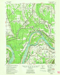 Download a high-resolution, GPS-compatible USGS topo map for Bayouville, MO (1955 edition)