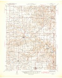 Download a high-resolution, GPS-compatible USGS topo map for Bellflower, MO (1945 edition)