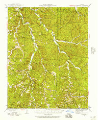 preview thumbnail of historical topo map of Crawford County, MO in 1943