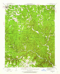 1944 Map of Birch Tree, MO, 1962 Print