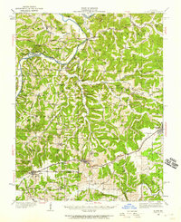 1934 Map of Bland, MO, 1959 Print