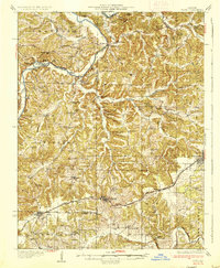1937 Map of Bland, MO