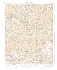 preview thumbnail of historical topo map of Bland, MO in 1937