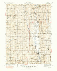 1945 Map of Bolckow, MO, 1950 Print