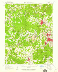 1958 Map of Bonne Terre, MO, 1959 Print