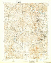 1905 Map of Bonne Terre, 1932 Print