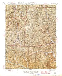 Download a high-resolution, GPS-compatible USGS topo map for Boss, MO (1946 edition)