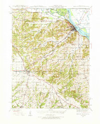 1937 Map of Bowling Green, 1966 Print