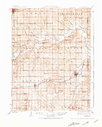 1924 Map of Braymer, 1981 Print