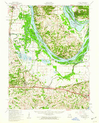 preview thumbnail of historical topo map of Brussels, IL in 1954