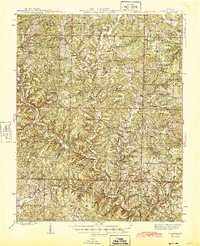preview thumbnail of historical topo map of Douglas County, MO in 1945