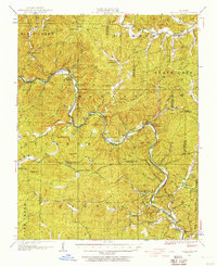 1949 Map of Van Buren, MO, 1957 Print