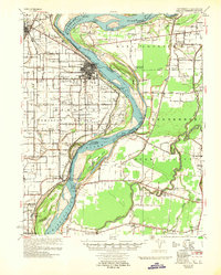 1957 Map of Caruthersville