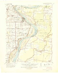 1939 Map of Caruthersville, 1943 Print