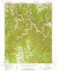 preview thumbnail of historical topo map of Shannon County, MO in 1951