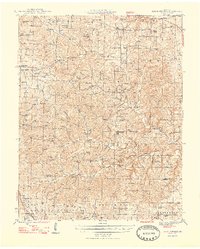 preview thumbnail of historical topo map of Texas County, MO in 1948