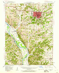 preview thumbnail of historical topo map of Columbia, MO in 1948
