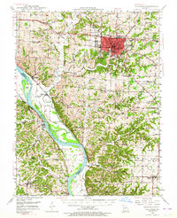 Download a high-resolution, GPS-compatible USGS topo map for Columbia, MO (1964 edition)