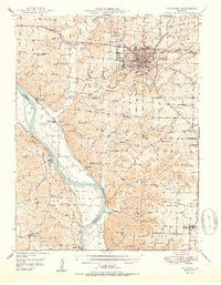 preview thumbnail of historical topo map of Columbia, MO in 1950