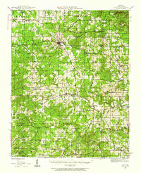 preview thumbnail of historical topo map of Oregon County, MO in 1944