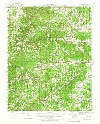 1944 Map of Bakersfield, MO, 1967 Print