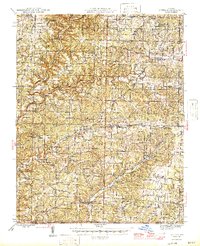 preview thumbnail of historical topo map of Ozark County, MO in 1946