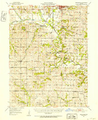 1950 Map of Albany, MO, 1952 Print