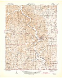 preview thumbnail of historical topo map of Doniphan, MO in 1945