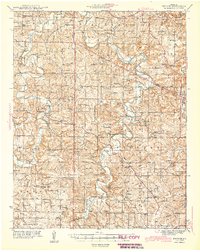 Download a high-resolution, GPS-compatible USGS topo map for Drynob, MO (1943 edition)