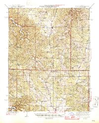 preview thumbnail of historical topo map of Edgar Springs, MO in 1945