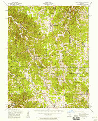 1954 Map of Edgar Springs, MO, 1958 Print