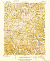 Download a high-resolution, GPS-compatible USGS topo map for Eugene, MO (1951 edition)